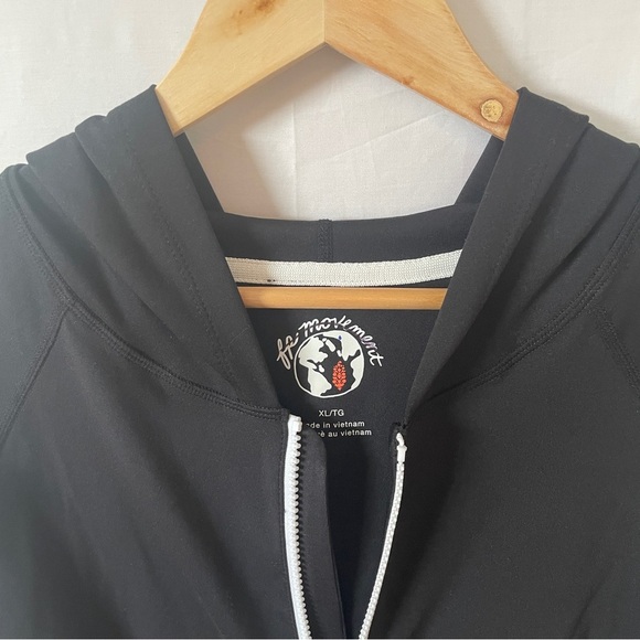 Free People Movement Playin’ for Keeps Track Jackets. Black and White XL - Picture 5 of 7